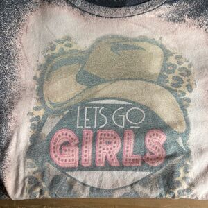 Bella Canvas Pink and Gray Short Sleeve Tee